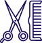Scissors and Comb icon